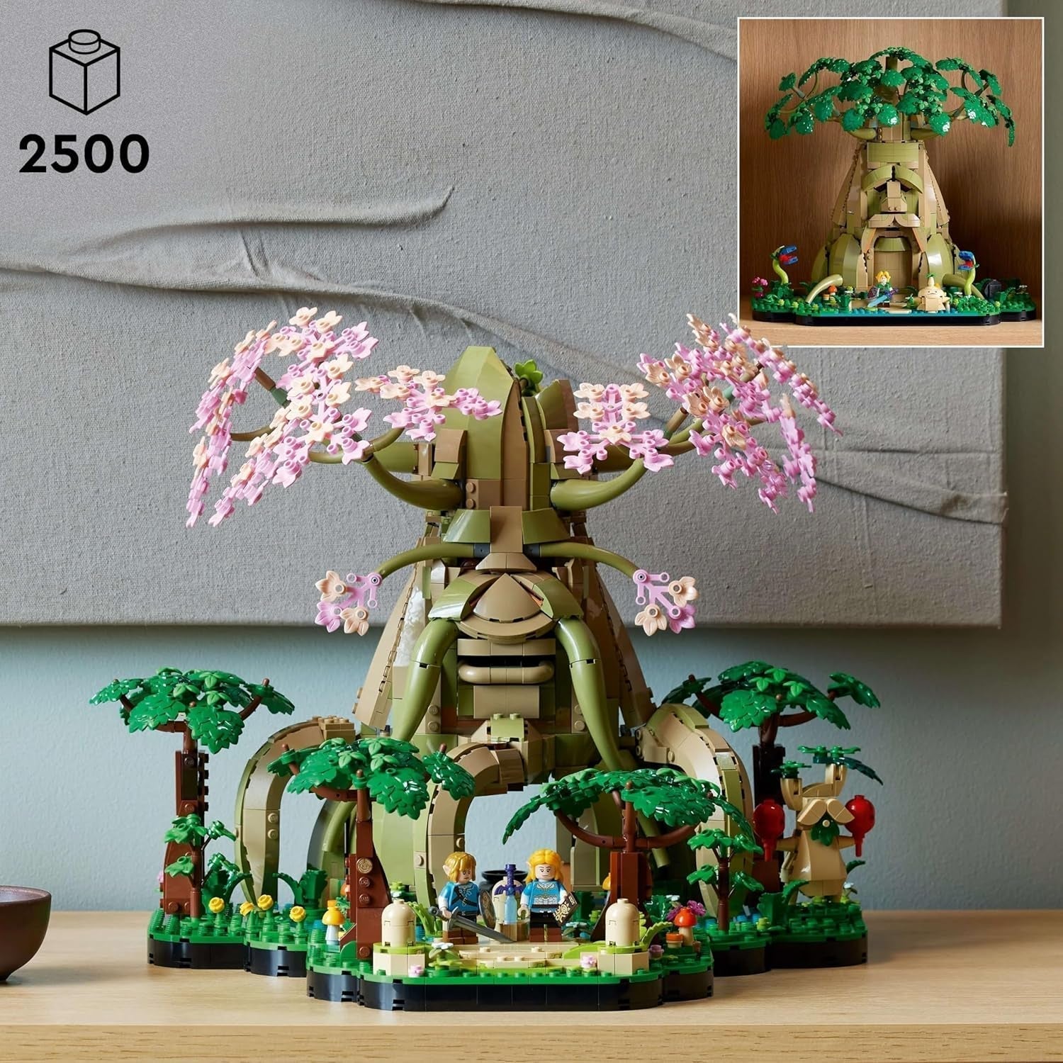 LEGO The Legend of Zelda Deku Tree 2-I-1 - samlerstykke med prinsesse Zelda og 3 Link minifigurer - byggesæt til voksne og gaveidé til videospilsfans - 77092 Byggesæt Besuche den LEGO-Store