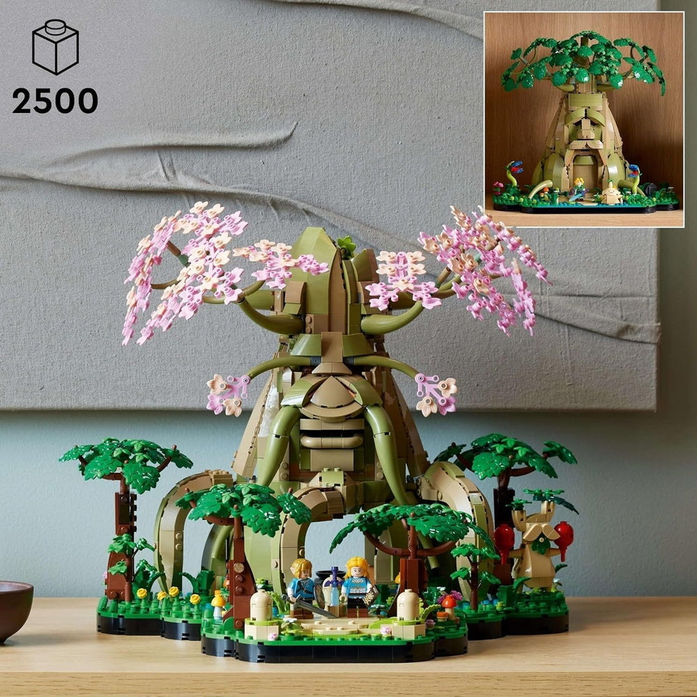 LEGO The Legend of Zelda Deku Tree 2-I-1 - samlerstykke med prinsesse Zelda og 3 Link minifigurer - byggesæt til voksne og gaveidé til videospilsfans - 77092 Byggesæt Besuche den LEGO-Store