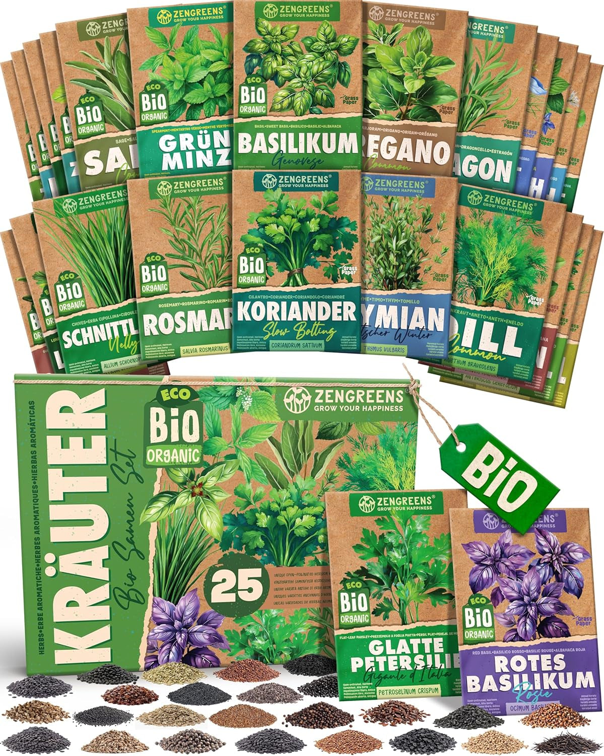 Økologiske tomatfrø i et sæt med 10 - 10 tomatfrø til nem dyrkning i haven, balkonen eller højbedet - Plantefrø - Frøplanter