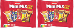 Nestlé Mini Mix chokoladebarer, fem lækre smagsvarianter, 19 barer, pakke med 2 (1 x 321g)