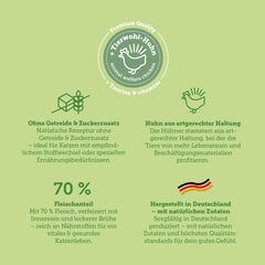 MERA Cats Nature Insekt Premium Katzenfutter Nass 12x85g | ohne Zucker und Getreide| Nachhaltig & mit viel Insektenprotein | Adult Katzennassfutter