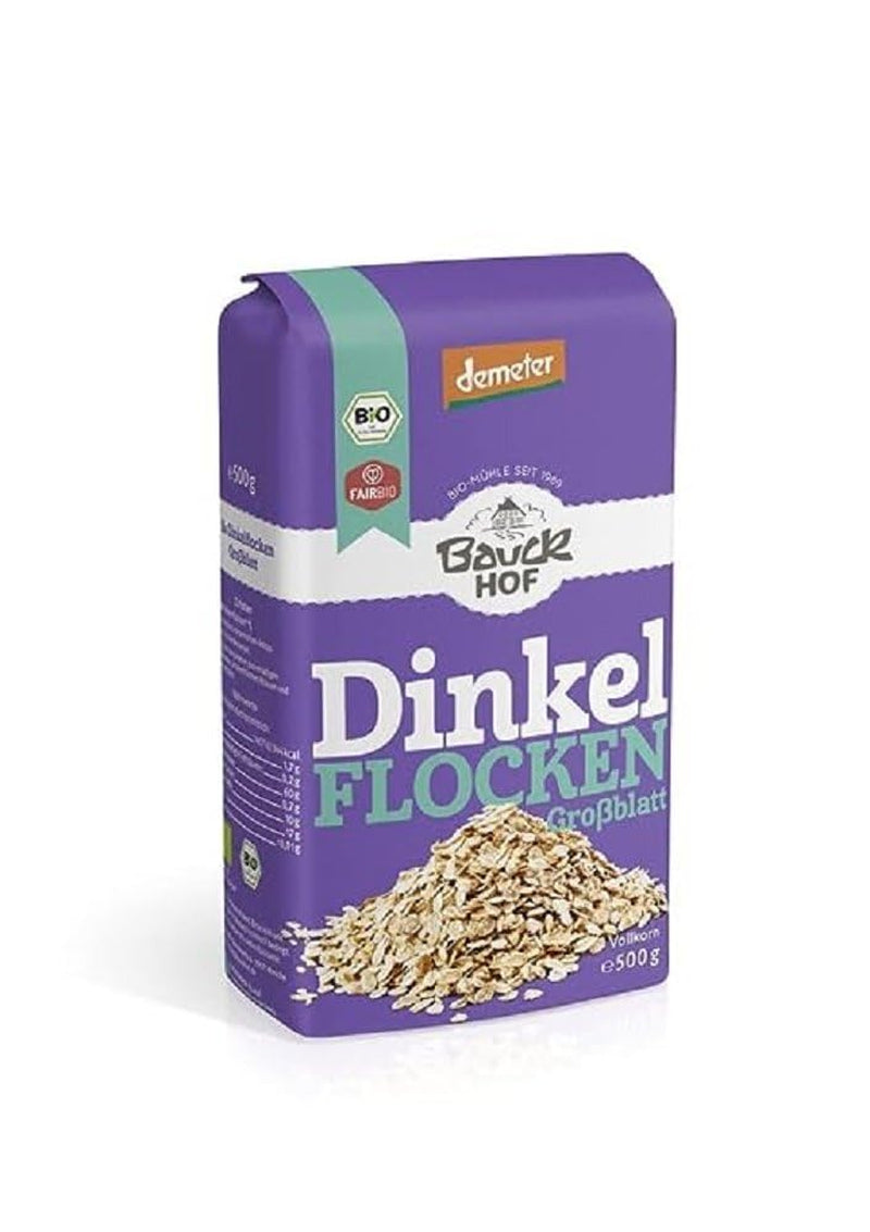 Hof speltflager med store flager, 500 g