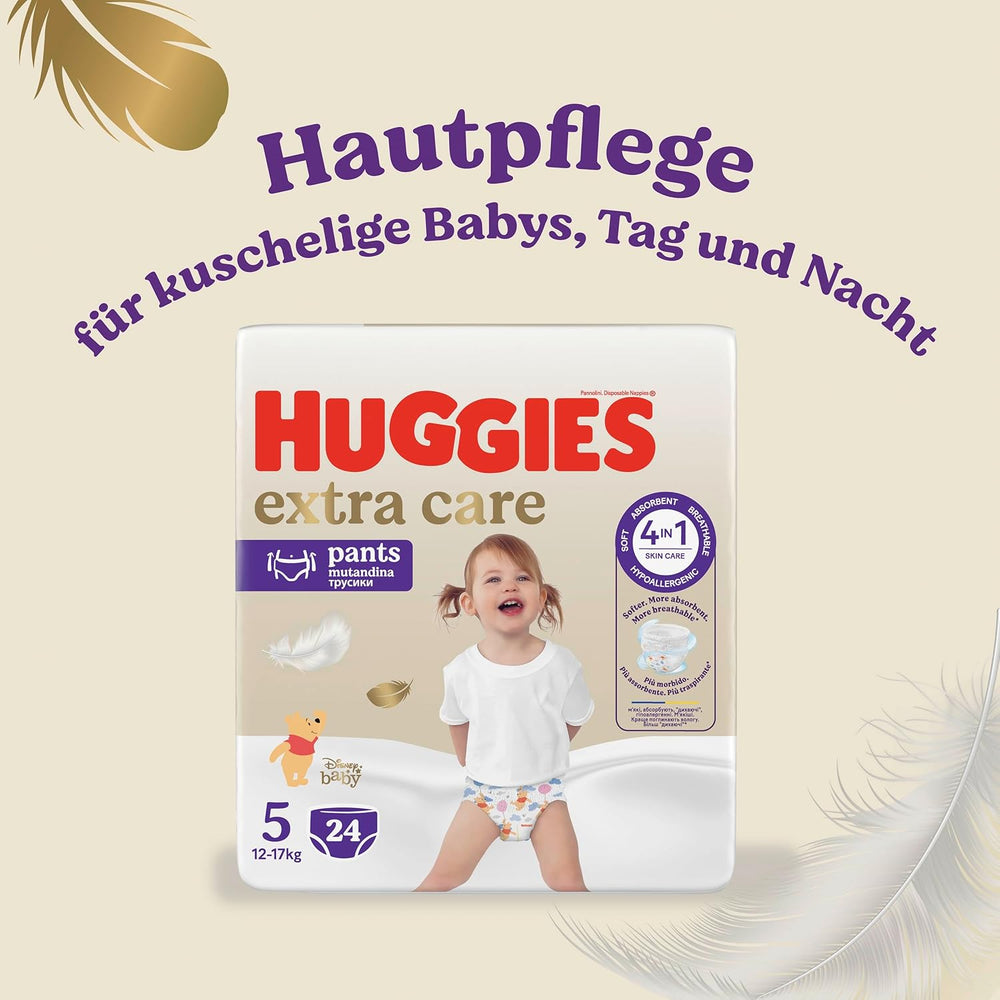 Huggies Extra Care Bukser Disney Design Størrelse 5 68 Bleer (2x34) Halvmåneders æske