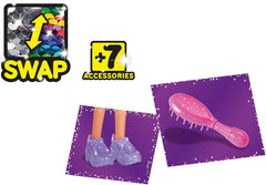 Păpușă Simba Steffi Love cu păr XXL / Rochie cu paiete cu efect de curcubeu și păr super lung / Include agrafe și pieptene / 29 cm / Pentru copii cu vârsta de 3 ani și peste