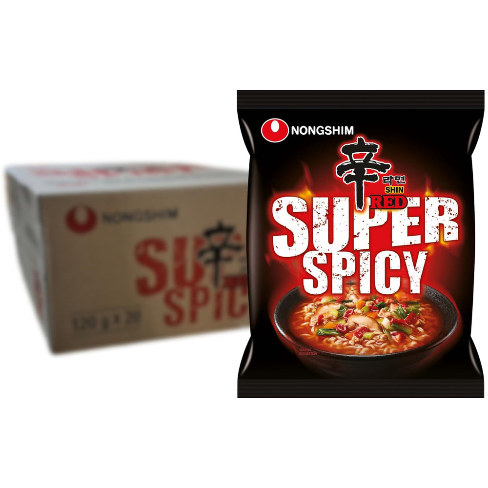 Nongshim - Shin Ramyun Instant Nudles - Multi Pack (20 x 120 g) - Produktdesign kan variere