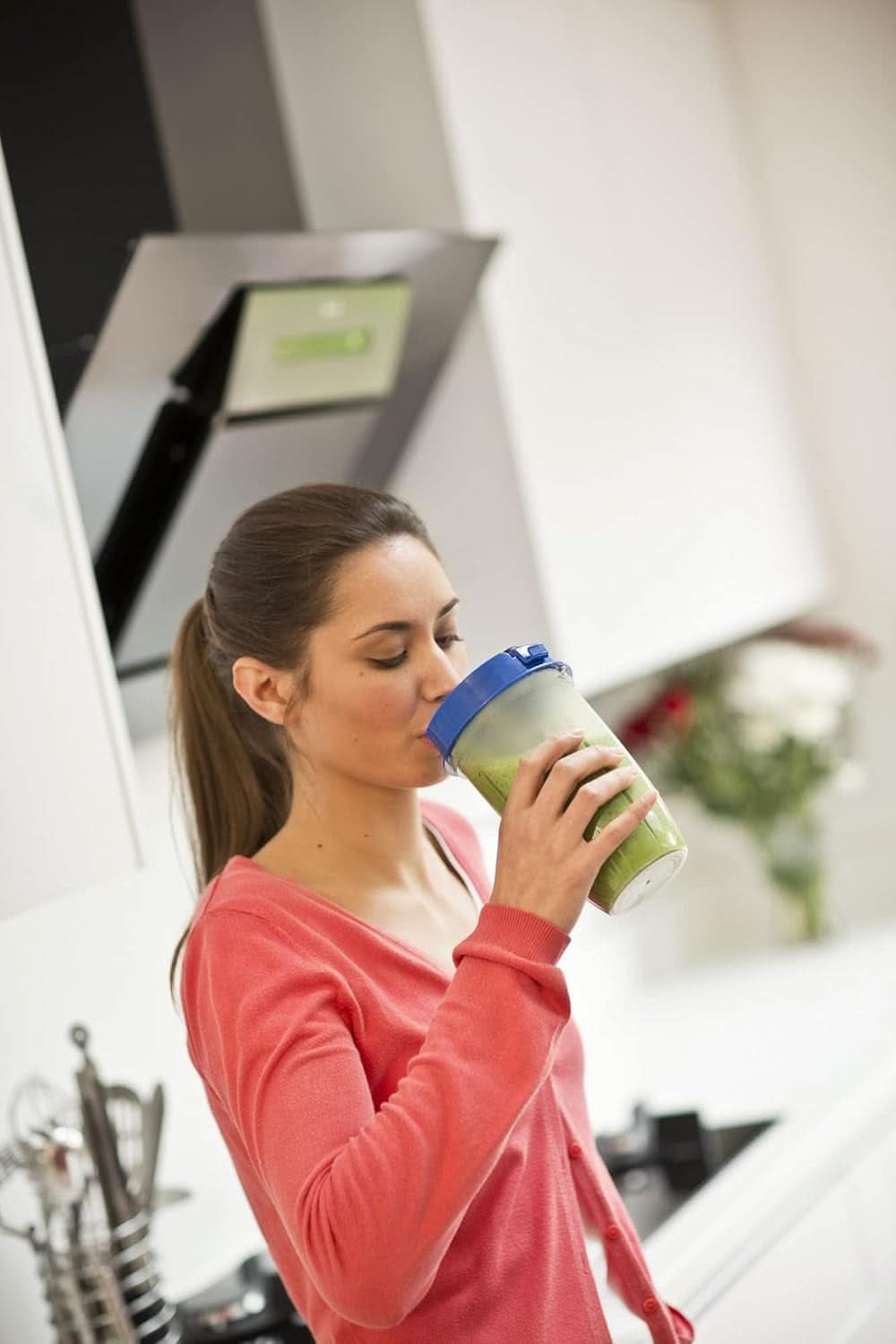 Russell Hobbs Mixer [Multifunktions- Standmixer] Nutriboost (Inkl. 5 Bpa-Freie Und Spülmaschinengeeignete Behälter + Deckel, 22.000 U/Min, 0,9 Ps-Motor) Elektrisk, Smoothie-Maker 23180-56 Kitchen Naty Shop