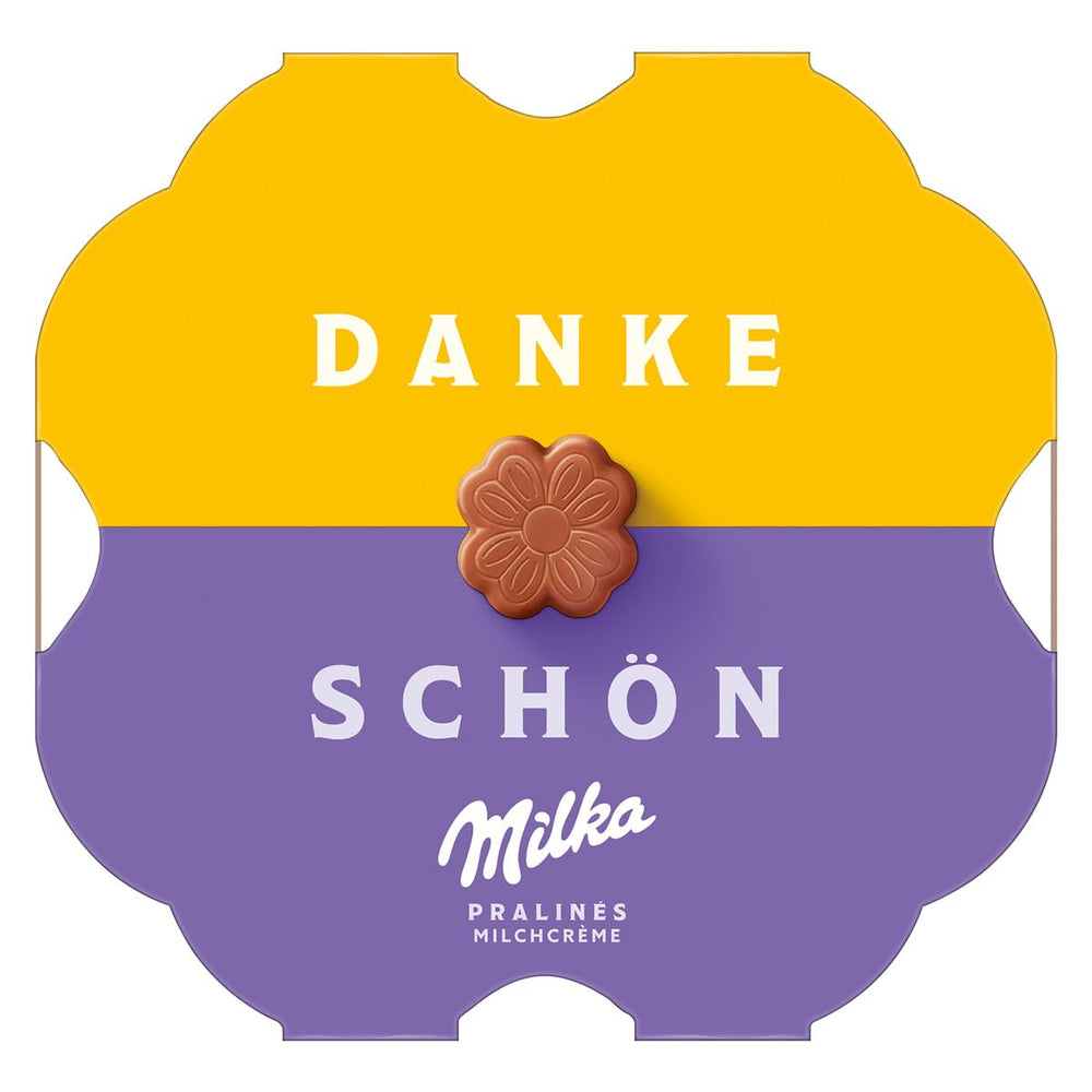 Praline Milka Little Thank You – Alpine mælkechokolade med fint mælkeflødefyld – 12 x 44g