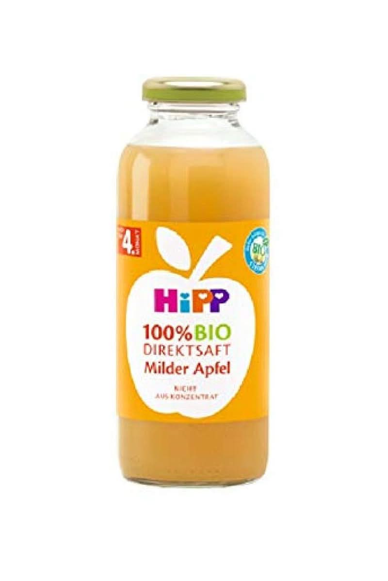 Hipp 100% økologisk juice, multifrugt med gulerod, pakke med 6 (6 x 330 ml) Naty Shop 6 x 330 ml Æbler