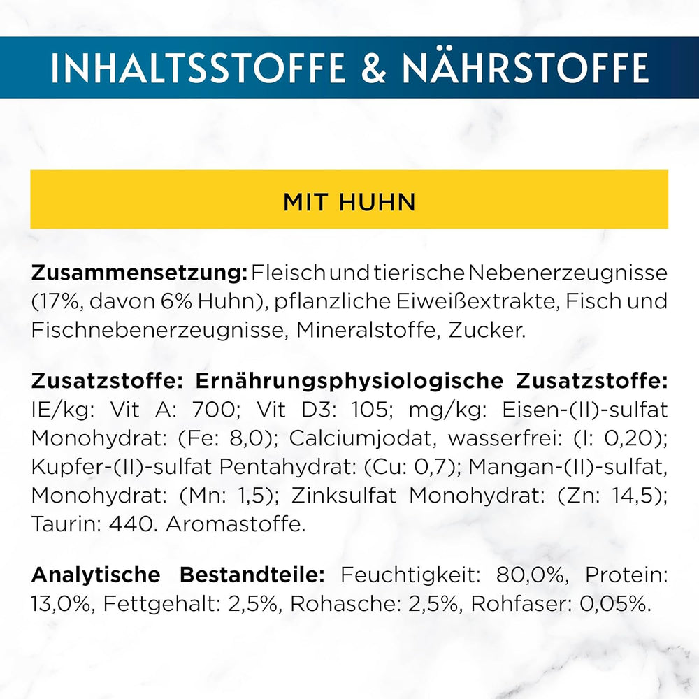 Hrană umedă pentru pisici Gourmet Perle Select Strips cu pui, pachet de 26 (26 x 85g)