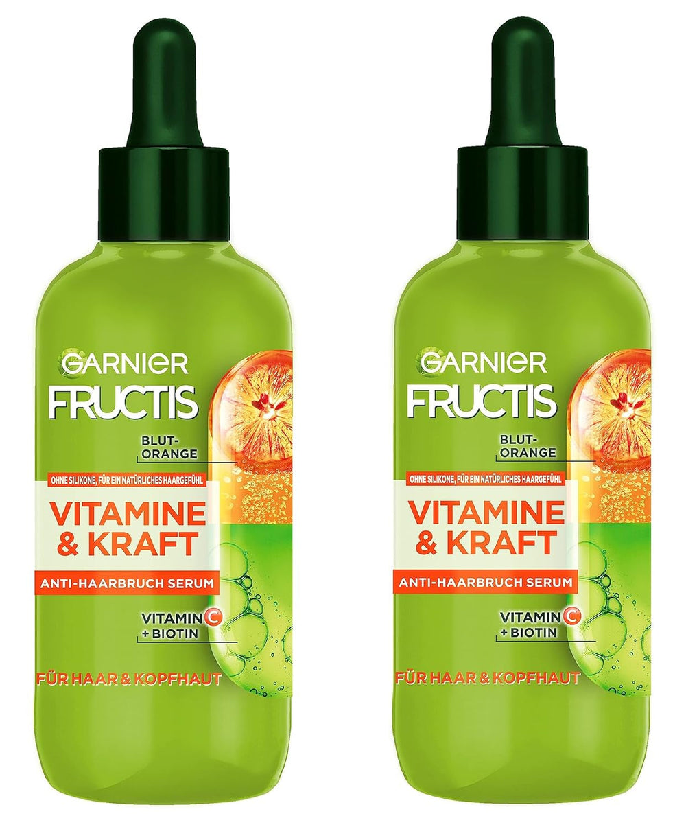 Garnier, Styrkende serum til tyndt hår og hovedbund, effektiv mod hårtab, 2 x 125 ml Hårpleje Garnier Default Title