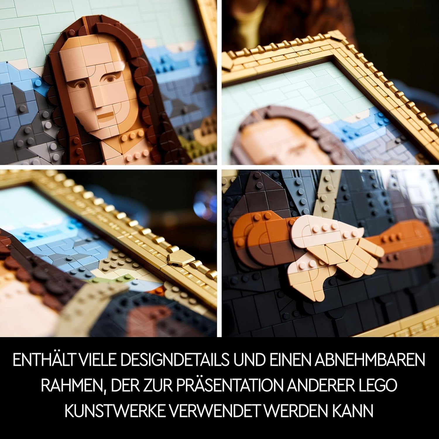 LEGO Art Mona Lisa, Voksensæt, Leonardo Da Vinci-maleri til ophængning, Kreativ aktivitet for mænd og kvinder, Gave til kunstelskere, Italiensk renæssancekunst 31213 Byggesæt Besuche den LEGO-Store