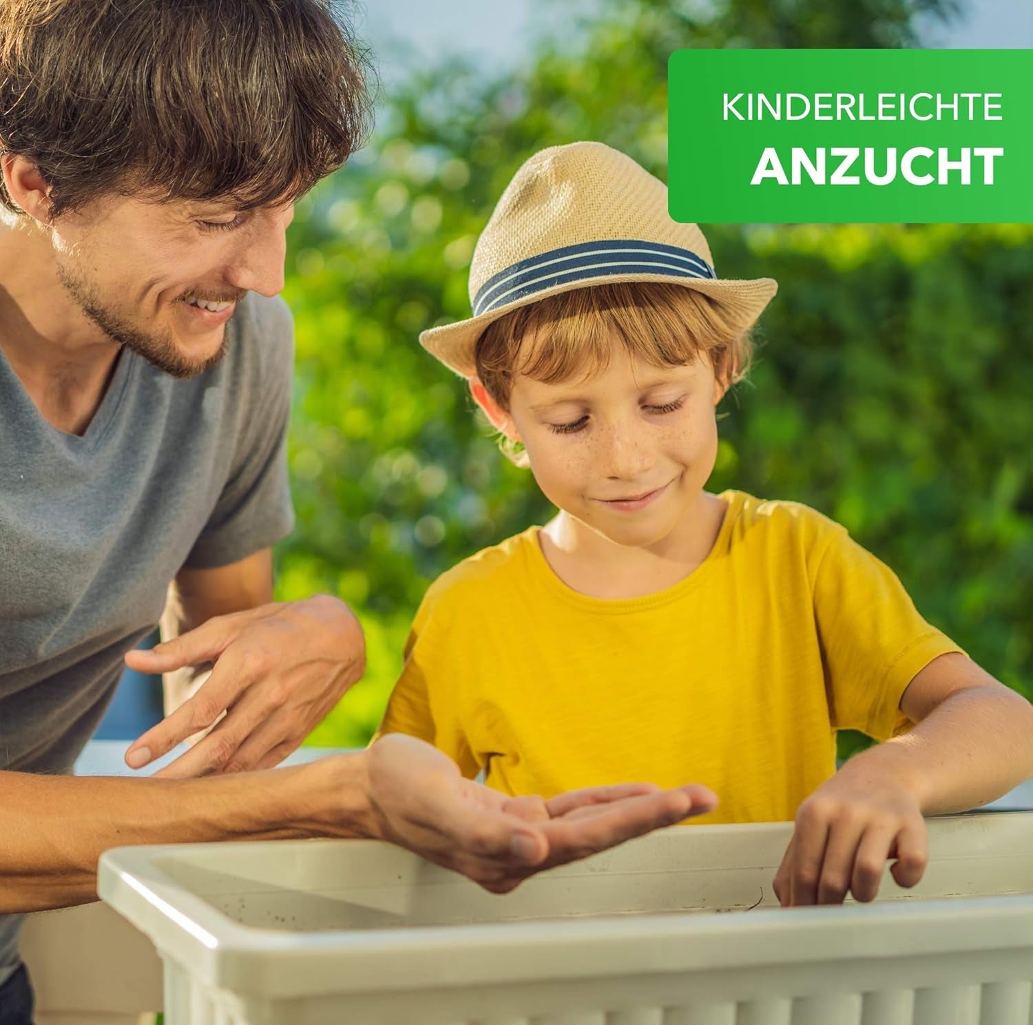 Magic of Nature Balcony Box Mix - 10 g frø - Bivenlige planter - Nem at bruge - Bee Paradise - 5 indfødte dyrkede arter - Velegnet til blomsterkasser og plantekasser