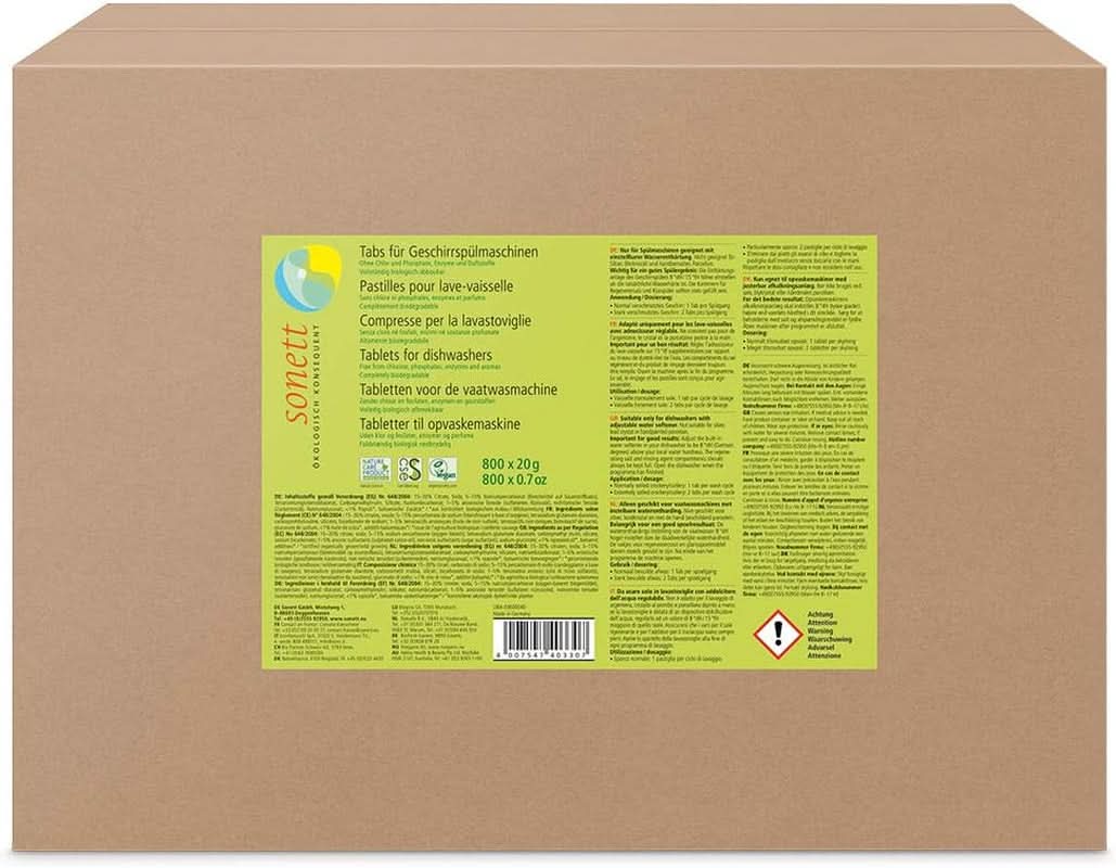 Sonett Tabs pentru mașina de spălat vase, 25 X 20 G Detergenti Bucatarie Naty Shop