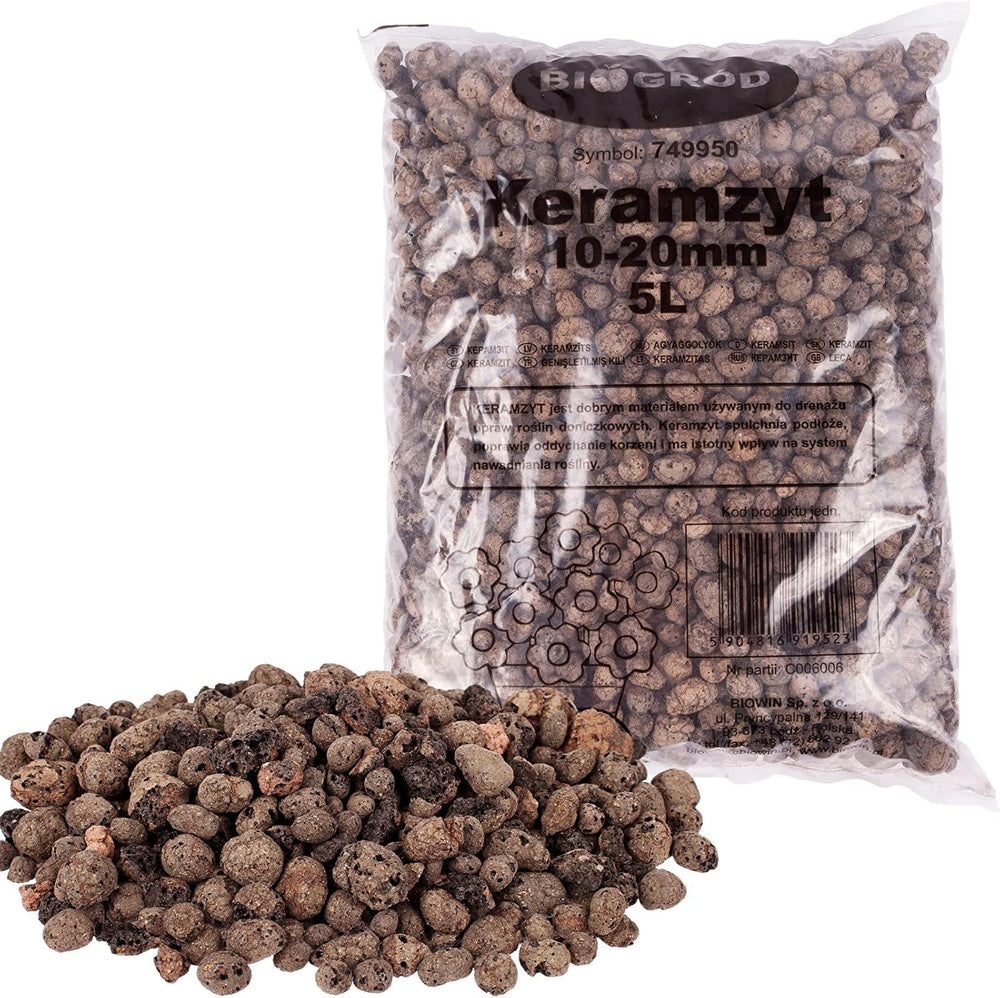 Browin 749950 Keramsit - ekspanderet ler 4 L, 10-20 mm, brun