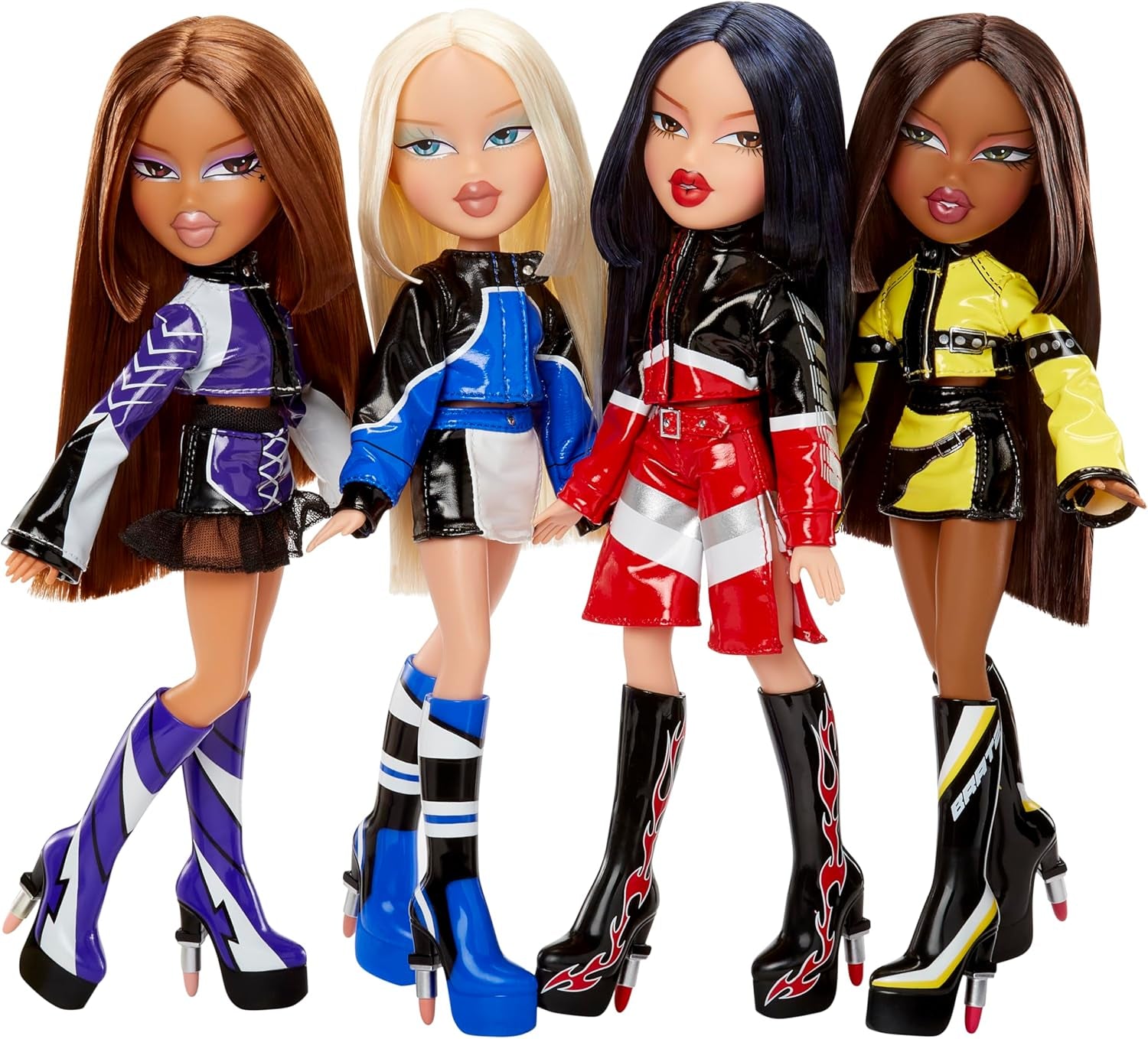 Bratz Scorchin' Cloe - Include 1 păpușă la modă cu ținută și accesorii, Păpuși inspirate din motorsport, Jucărie drăguță pentru fete