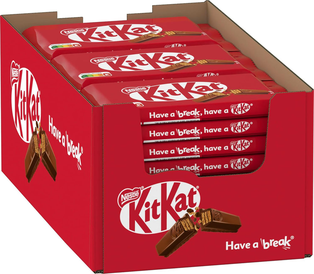 Nestlé KitKat Classic Chokoladestænger Mælkechokolade Crunchy Wafer Bars 24 pakke (24 x 41,5 g)
