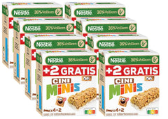 NESTLÉ CINI MINIS kanelstænger, fuldkorns-calcium-sprød snack, 8-pak (4 x 25 g hver)