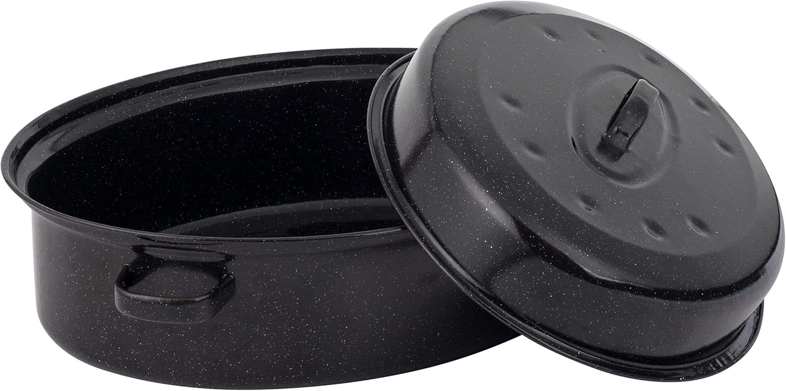 Russell Hobbs CW9161 Romano 34Cm Emalje Bräter - Mit Gitter, Rechteckige Auflaufform Mit Rost, Spülmaschinenfest Ofenform, Grill Auflaufform, Bratform Für Backofen Ofenbeständig Bis 230 Degree Forme og bakker til bagning Naty Shop 38Cm De Bräter