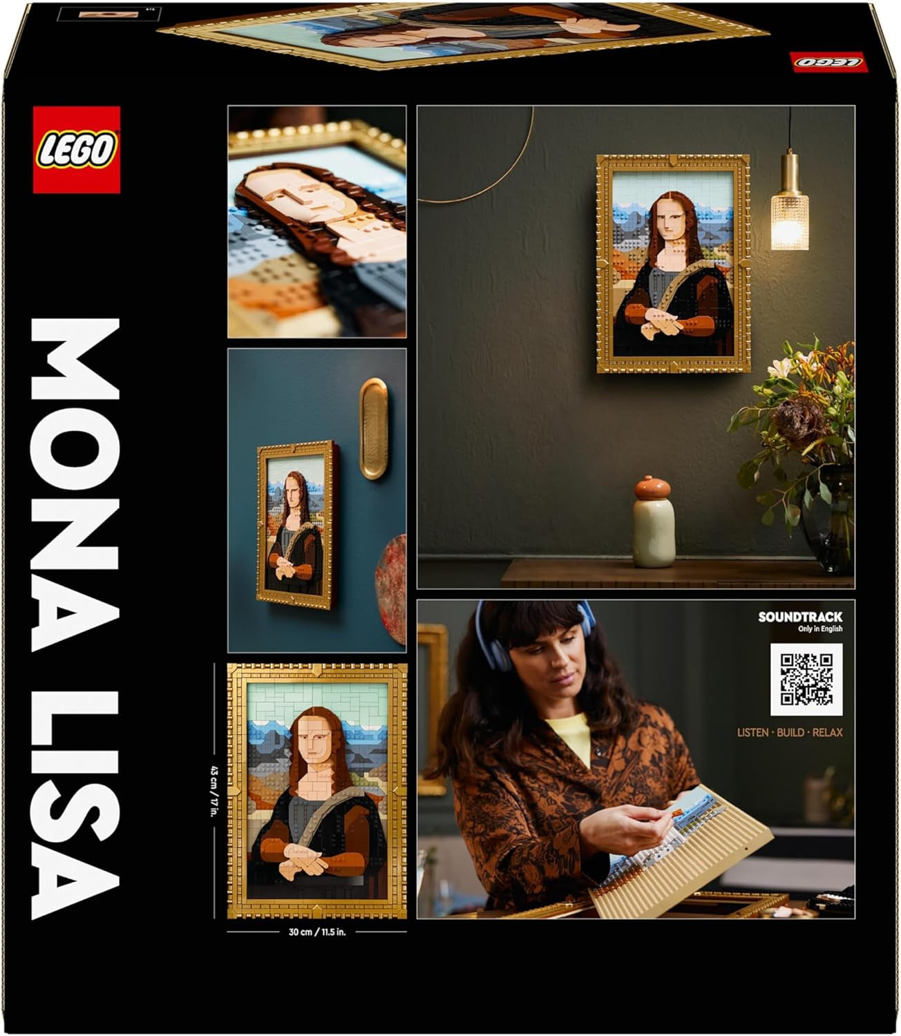 LEGO Art Mona Lisa, Voksensæt, Leonardo Da Vinci-maleri til ophængning, Kreativ aktivitet for mænd og kvinder, Gave til kunstelskere, Italiensk renæssancekunst 31213 Byggesæt Besuche den LEGO-Store