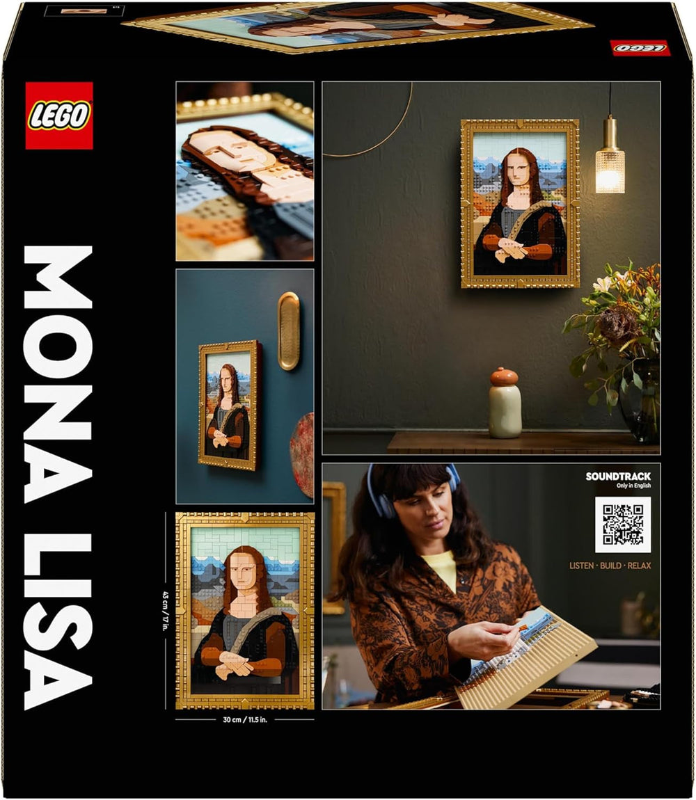 LEGO Art Mona Lisa, Voksensæt, Leonardo Da Vinci-maleri til ophængning, Kreativ aktivitet for mænd og kvinder, Gave til kunstelskere, Italiensk renæssancekunst 31213 Byggesæt Besuche den LEGO-Store