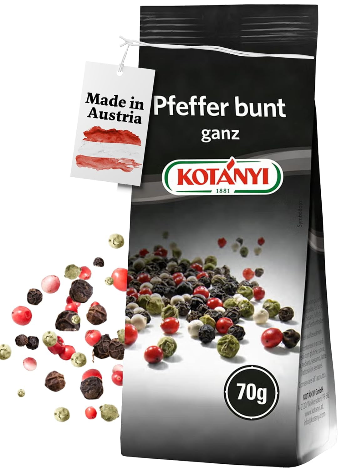 KOTÁNYI Pfeffer bunt ganz, 45 g