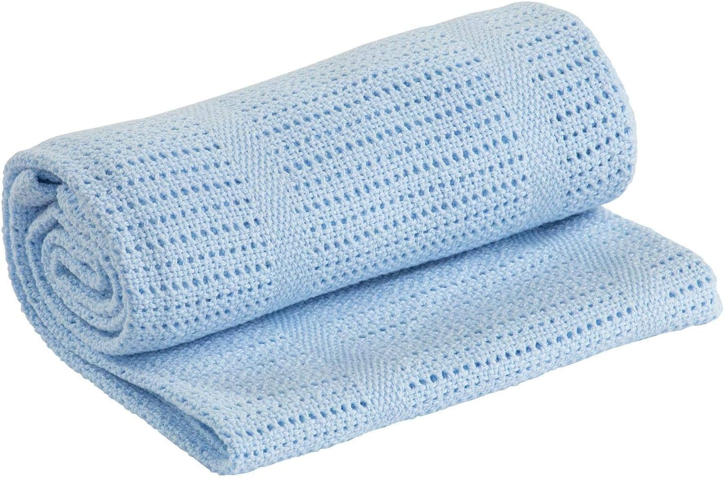 Familiesengetøj Pink celletæppe til dobbeltseng, bomuld, vendbart stort sengetæppe, letvægts, termisk, blødt, traditionelt celletæppe, 230 X 230 cm dyner og dyner Naty Shop Blue dobbeltseng (230x230 cm)