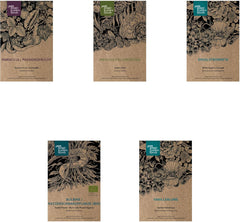 Exotische Schönheiten für Wintergarten und Terrasse - Samen-Geschenkset med 5 frostempfindlichen Blühpflanzen aus aller Welt