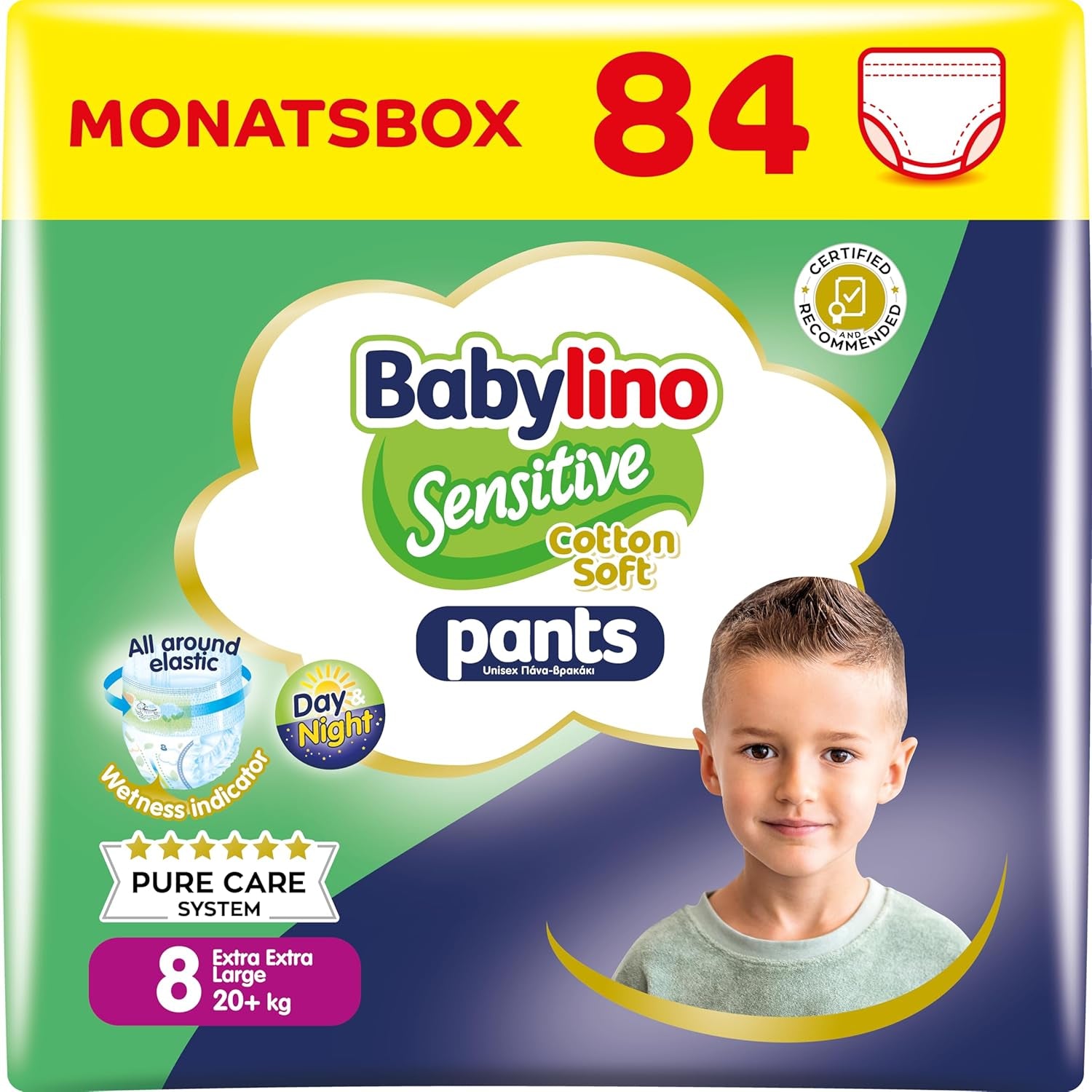 Bleer Sensitive Cotton Soft, str. 4, Bukser Maxi (7-13 kg), 22 stk.