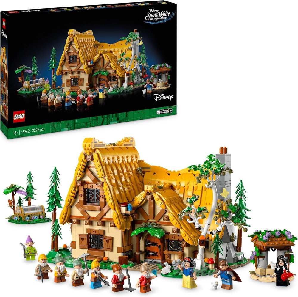 LEGO Ç€ Disney Frosne Elsas Vinterpalads, bygge- og legesæt til børn med modelpalads og ELSA og Anna minifigurer, gave til piger, drenge og fans af filmen fra 6 år 43244 Byggesæt Besuche den LEGO-Store Snehvide og 7 Friends Forest House
