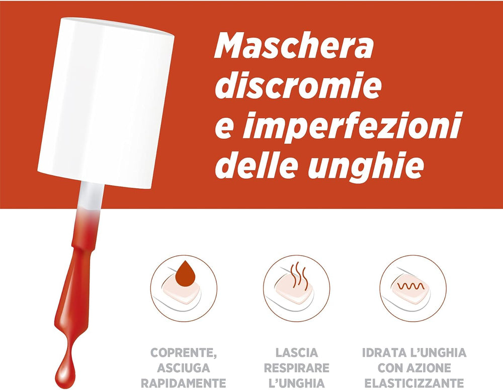 Microblock 3 i 1 neglesvamp Neglelak Mørkeorange neglemiddel mod neglesvamp 5ml 16 farver