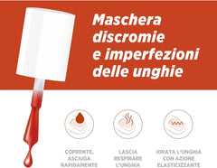 Microblock 3 i 1 neglesvamp Neglelak Mørkeorange neglemiddel mod neglesvamp 5ml 16 farver