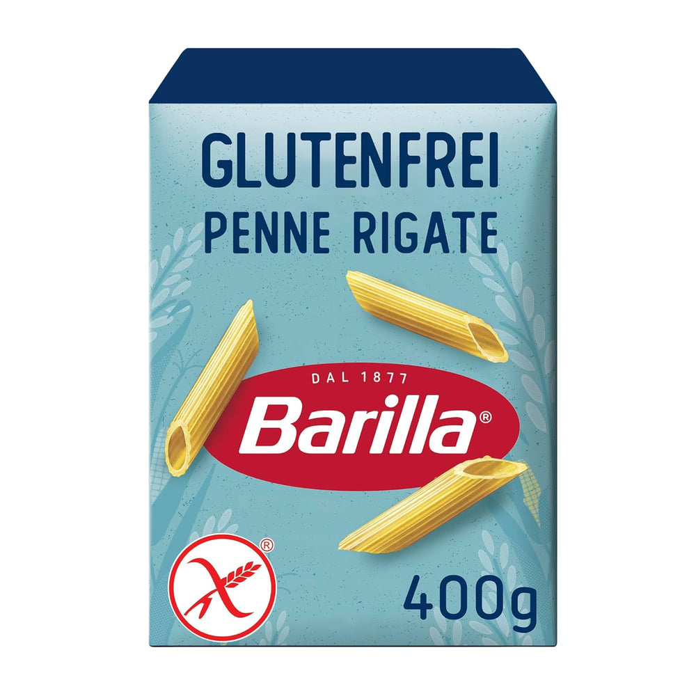 Penne Rigate Barilla glutenfri pasta, lavet af ris og majs – 1 pakke (1 x 400g)