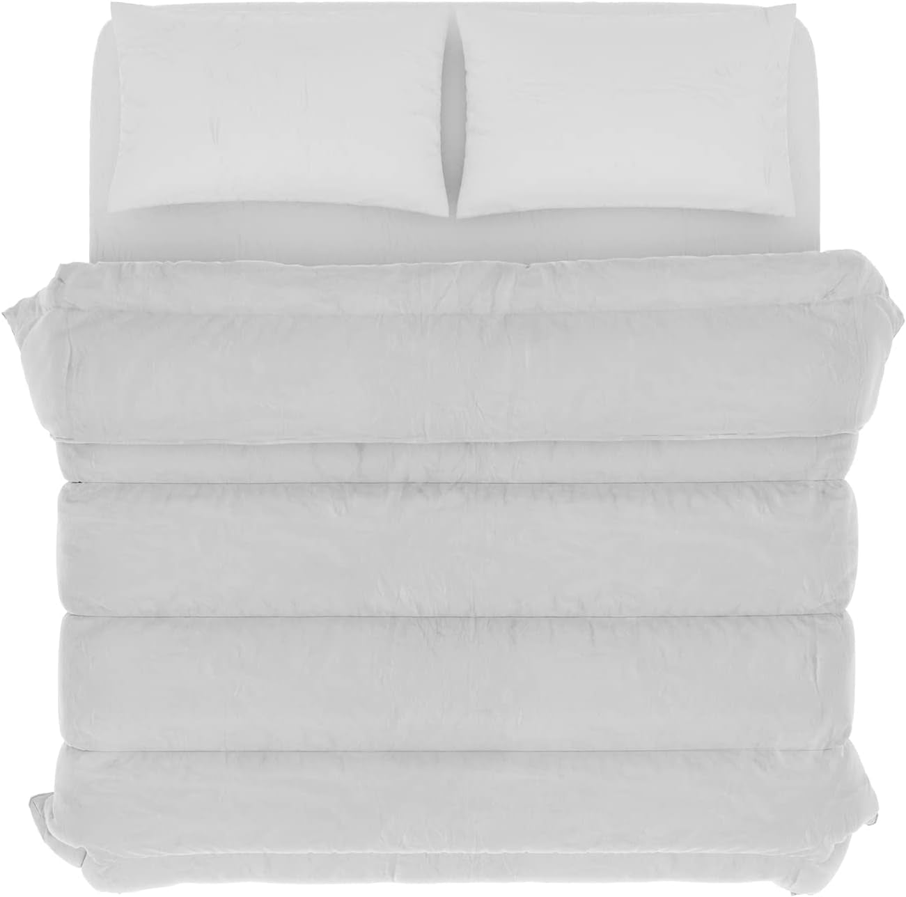 Lenjerie de pat italiană Prestige White Winter Quilt, 100% microfibră, dublă, 250X200Cm Plapumi si pilote Naty Shop