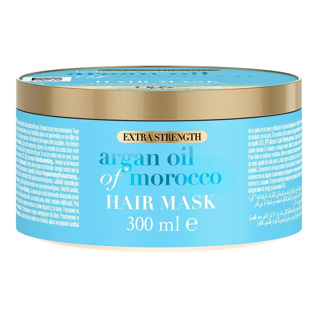OGX Extra Strength Hydrate & Revive + Argan Oil of Morocco Hair Mask (300 ml), mască de păr luxoasă cu ulei bogat de argan și proteine de mătase Masca de par Naty Shop Ogx Argan Oil Of Morocco Mască de păr
