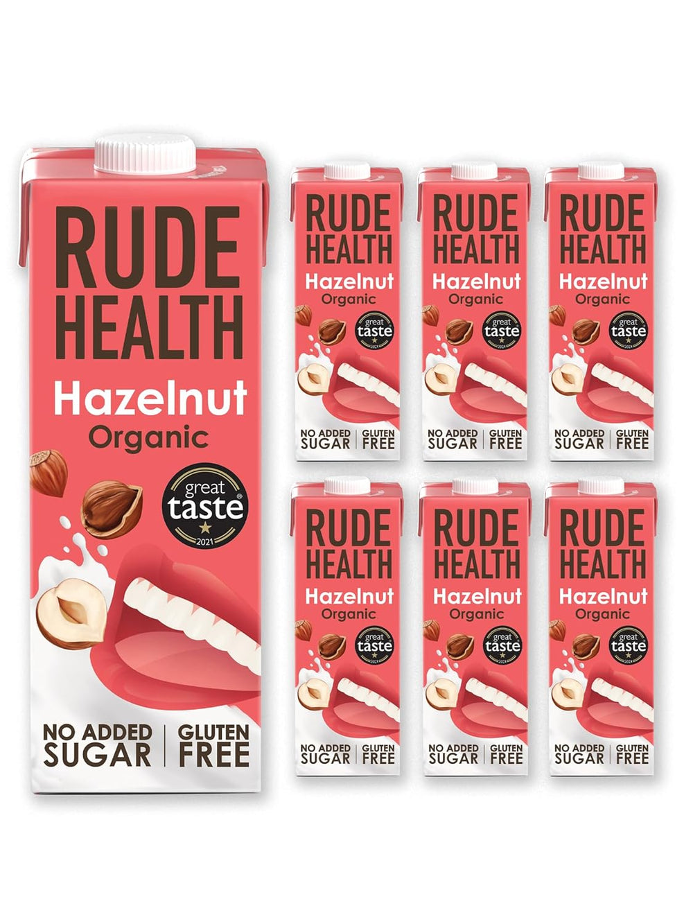 Rude Health 6 x 1 Liter Bio-Cashew-Drik, 100% naturlig Bio-Getränk, glutenfrei, ungesüßt, præisgekrönt, gesund & vegansk, 100% genanvendt Verpackung