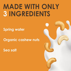 Rude Health 6 x 1 Liter Bio-Cashew-Drik, 100% naturlig Bio-Getränk, glutenfrei, ungesüßt, præisgekrönt, gesund & vegansk, 100% genanvendt Verpackung