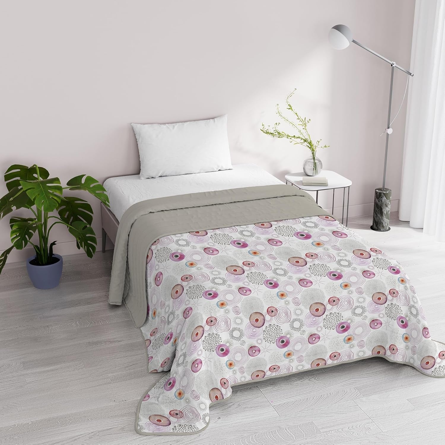 Fantasy italiensk sengetøj Microfiber Sommer 1,5 Senge Murrine sengetæpper og dyner Naty Shop Morpheus 1 Posto E Mezzo