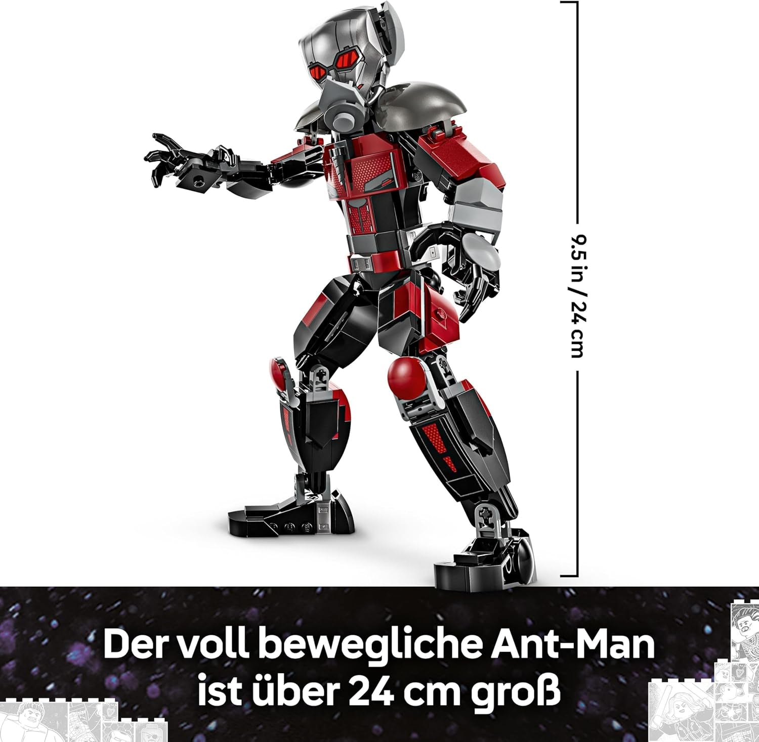 LEGO Marvel Captain America: Civil War Action Duel - Superhelte-legesæt med 8 minifigurer - Bygge- og legesæt til legetøjsfly - Gave til drenge og piger 76314 Byggesæt Besuche den LEGO-Store