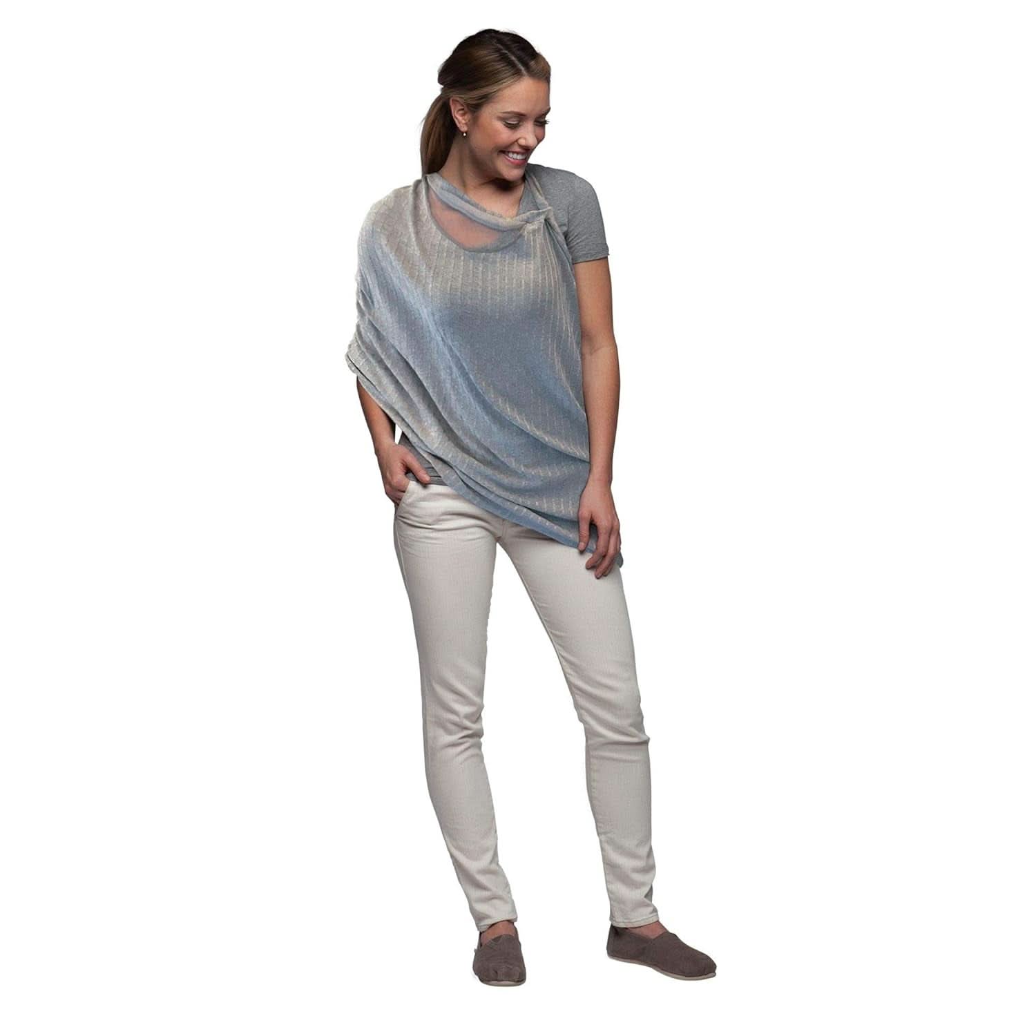 Chicco - Boppy Infinity ammetørklæde 17 Cm grå Tilbehør Mad og Amning Bebe Naty Shop