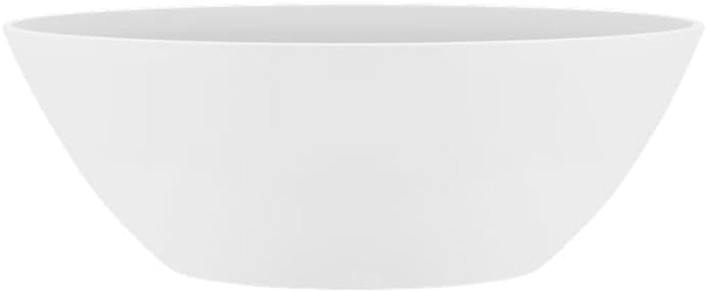 elho Brussels Oval 36 - Ghiveci de flori de interior - Ø 36,0 x Î 13,1 cm - Alb/Alb