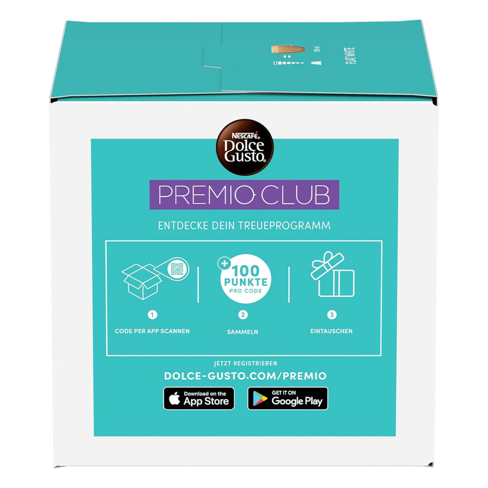 NESCAFÉ DOLCE GUSTO Flat White Kaffeekapseln 3er Pack (3 x 16 Kapseln)