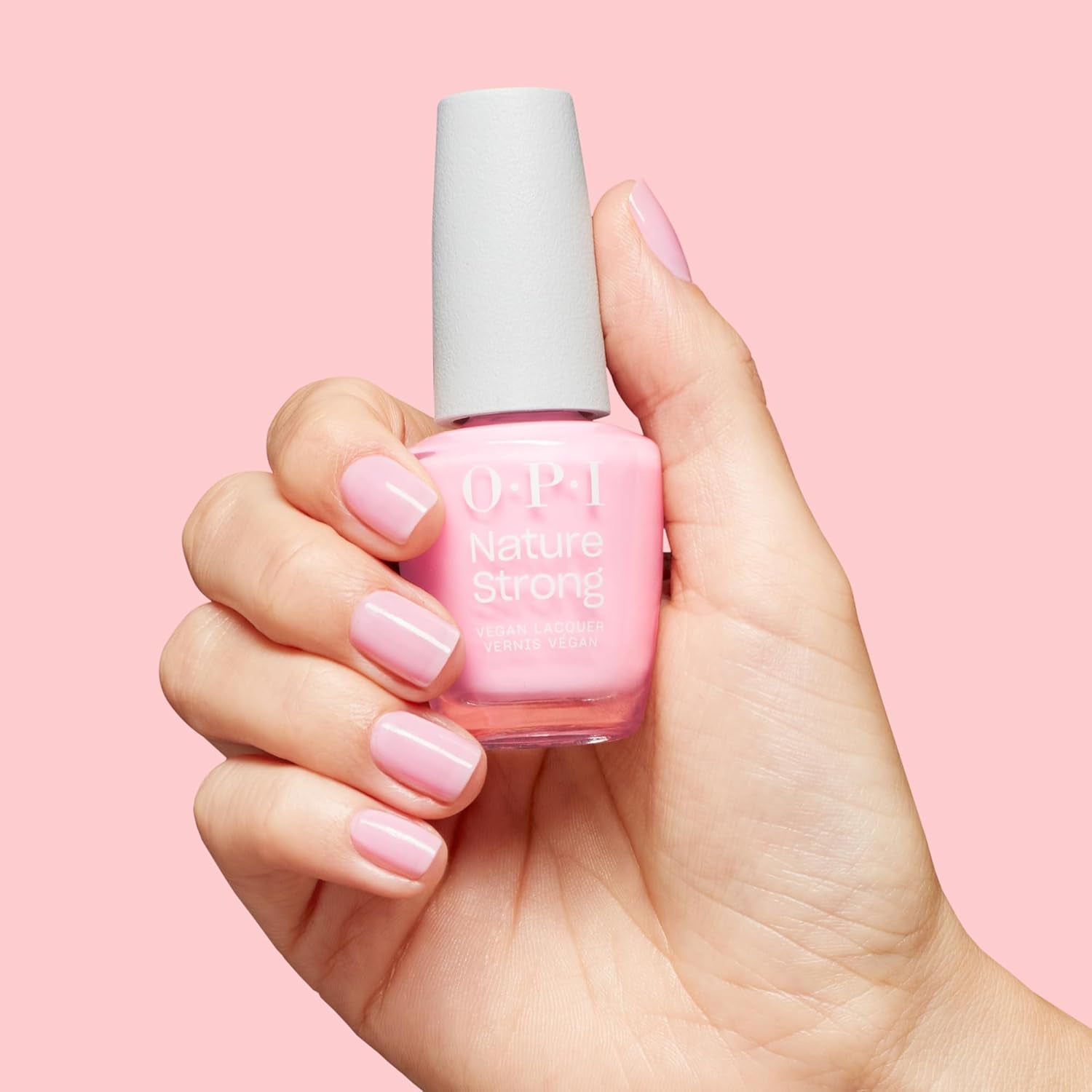 OPI Nature Strong Blossom Into Awesome - Pink neglelak - Intens glans og 7 dages hold | Langtidsholdbar farve til dine negle | 15 ml