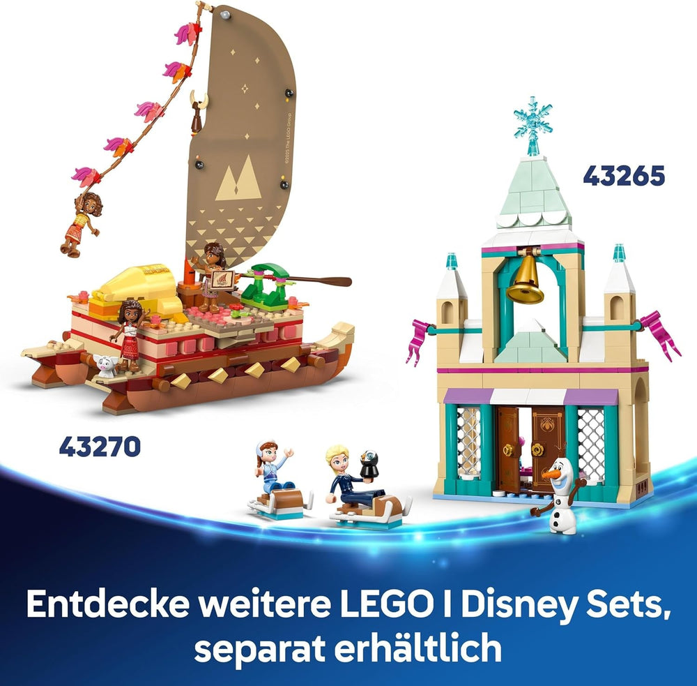 LEGO Ç€ Disney Princess Castle Askepot og Hestevogn, Sæt til piger fra 6 år og opefter, Fantastisk Legetøj med Prinsesse Askepot og Prins Charmerende Minidukker, Gaveidé til Disney Fans 43275 Byggesæt Beuche den LEGO-Store