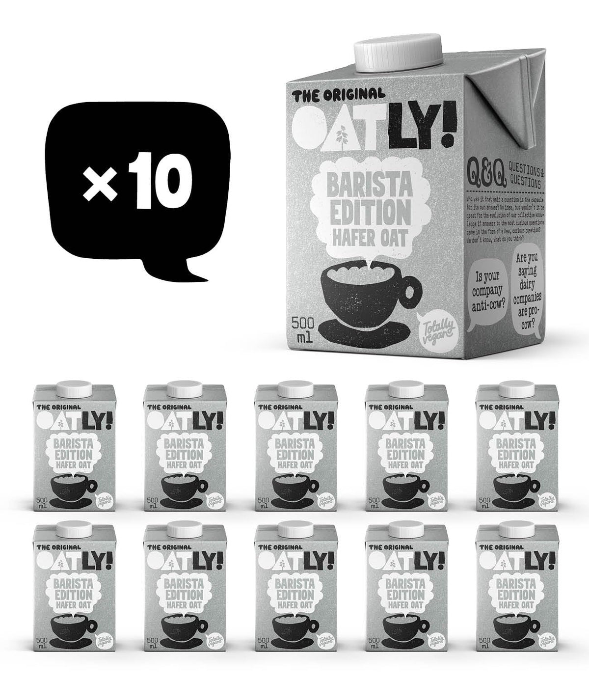 Oatly Haferdrink Barista Edition 500ml X 10 (Die Verpackung kan variere)