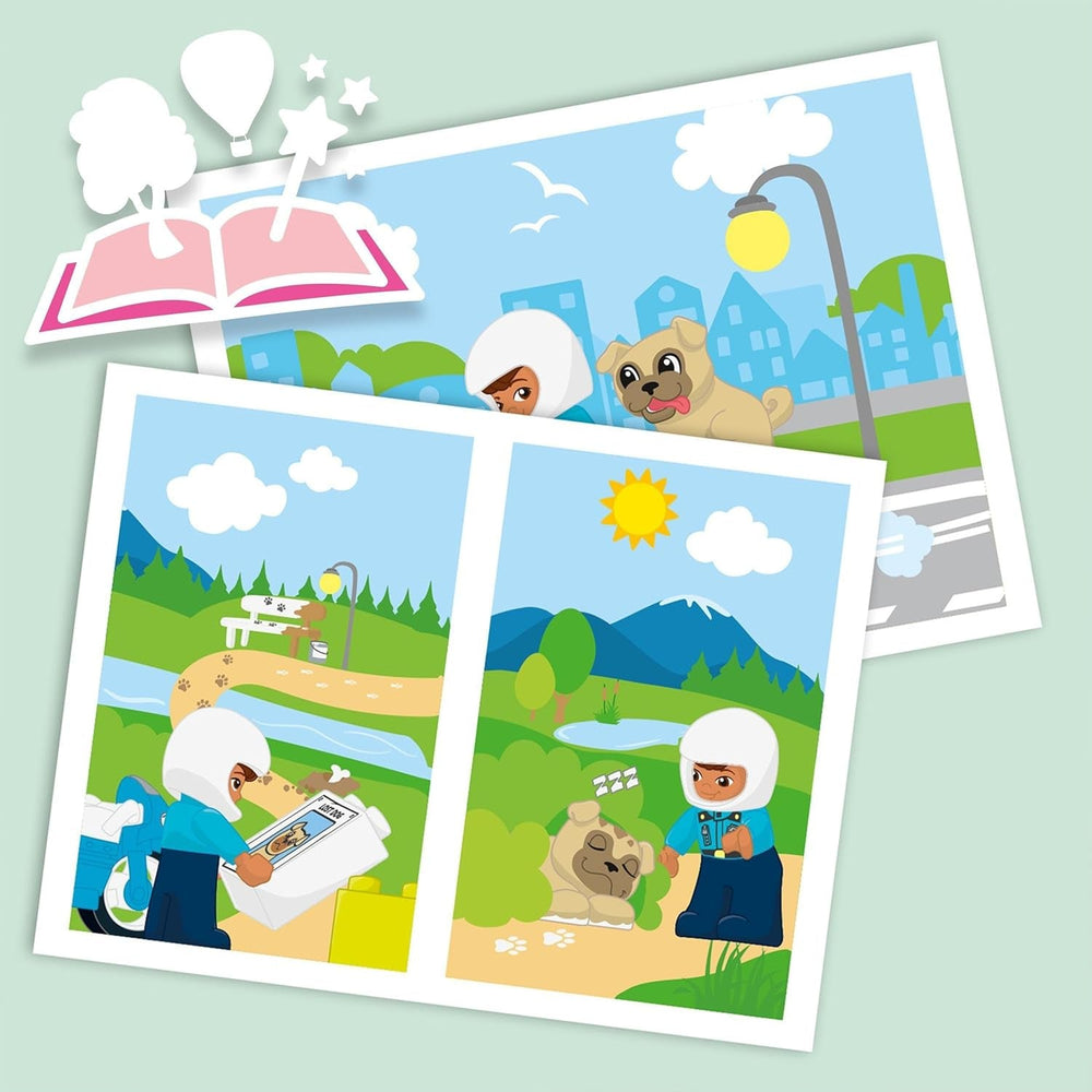 LEGO 10967 DUPLO politimotorcykel, Politilegetøj til småbørn fra 2 år, Ideelt legetøj til motorik til babyer, Legetøjsmotorcykel Byggesæt Besuche den LEGO-Store