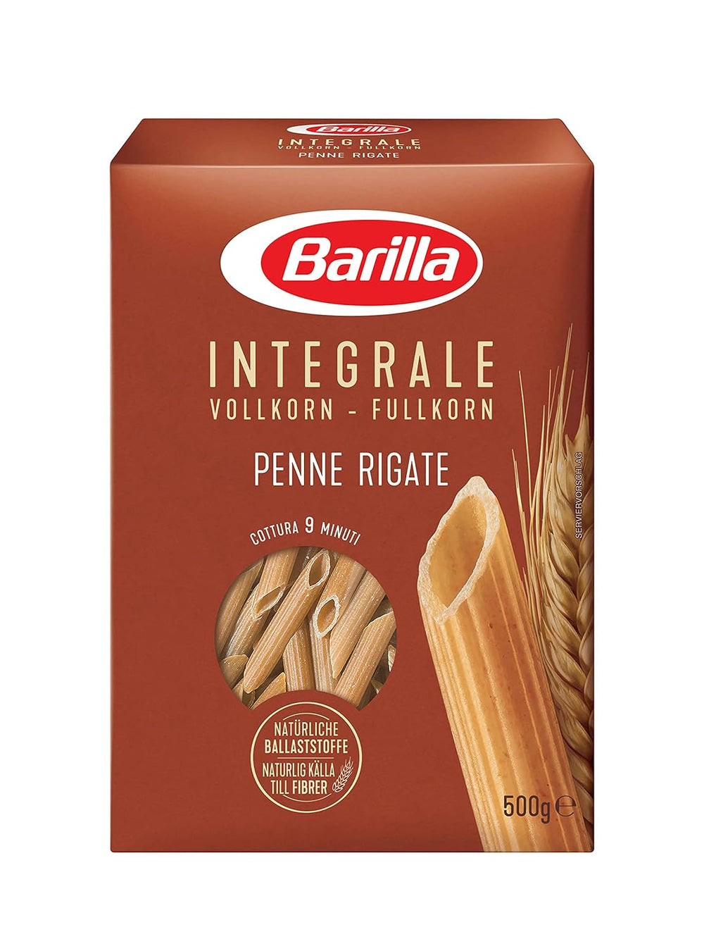 Barilla Pasta Integrale Fusilli – Semolina pasta med naturlige fibre, 500 g