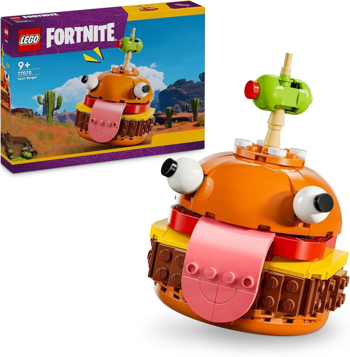 LEGO Fortnite Durrr Burger, byggesæt til videospil til spillere 9+, displaymodel, samlerfigur, gave til børn, teenagere og voksne, samlerobjekt 77070 Byggesæt Besuche den LEGO-Store standardtitel