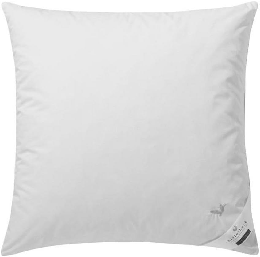 Pernă Billerbeck E04 Gold Edition 15 Cu suport ferm - 80 X 80 Cm - Pernă de puf potrivită pentru alergici cu husă moale Perne standard Naty Shop Titlu implicit