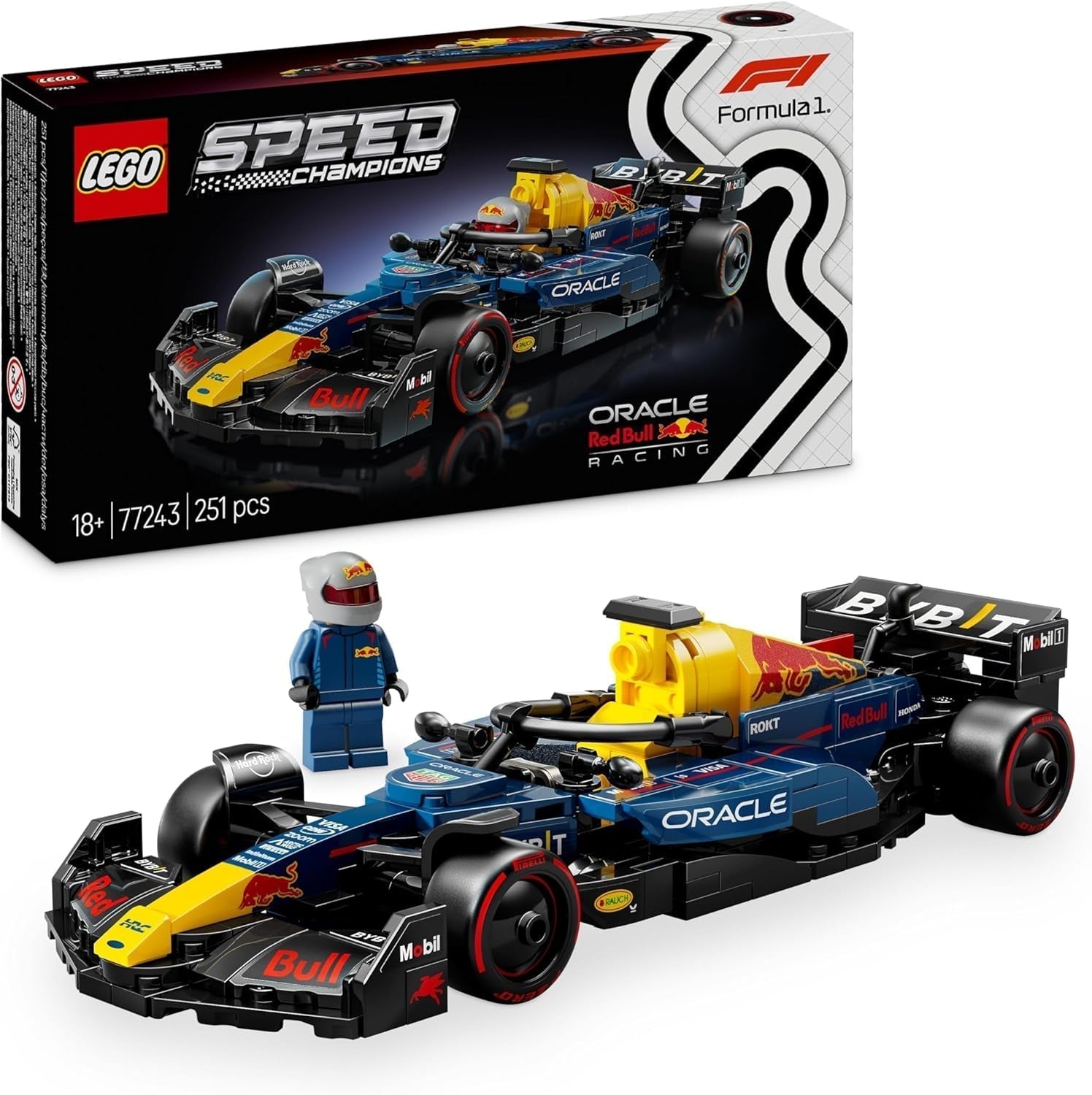 LEGO Speed Champions Mercedes-Amg F1 W15 Racerbil - Formel 1 Minifigur Legetøj - Samlerbar og bygbar bilmodel - Gave til drenge og piger 10+ eller voksne fans 77244 Besuche den LEGO-Store byggesæt Oracle Red Bull Racing Rb20 F1 Racerbil 77243