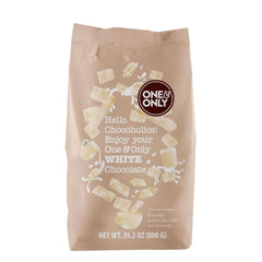 One&Only Chocolate Powder White 1 Kg - Pulver til drikkevarer med det fineste kakaosmør Kakao og varm chokolade Naty Shop